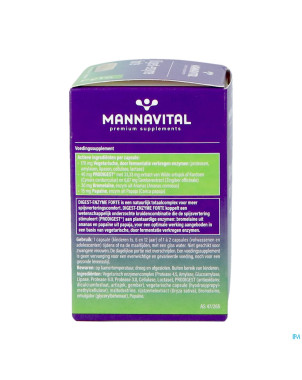 Mannavital digest enzyme  forte    v-caps 60