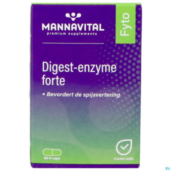 Mannavital digest enzyme  forte    v-caps 60