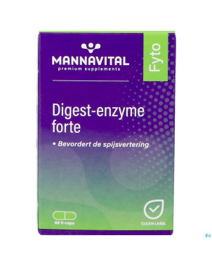 Mannavital digest enzyme  forte    v-caps 60