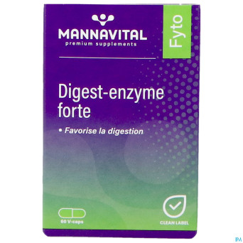 Mannavital digest enzyme  forte    v-caps 60