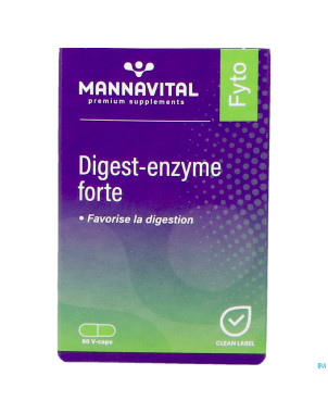 Mannavital digest enzyme  forte    v-caps 60