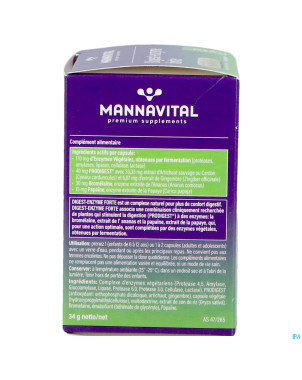 Mannavital digest enzyme  forte    v-caps 60