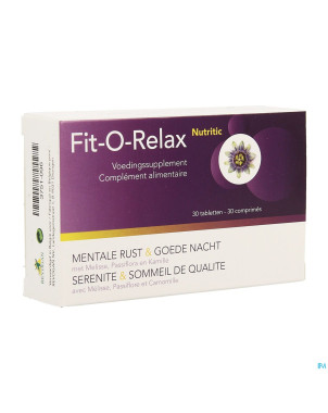 Fit-o-relax nutritic    comp 30 revogan