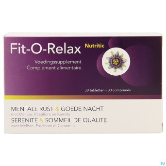 Fit-o-relax nutritic    comp 30 revogan