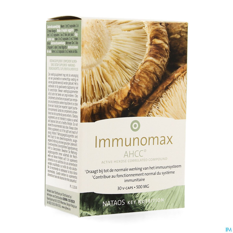 Immunomax ahcc 500mg    vcaps  30