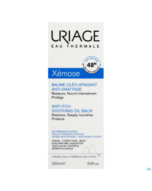 Uriage xemose baume oleo apaisant a/grattage 200ml