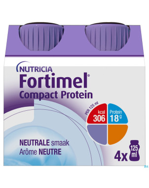 Fortimel compact protein neutre 4x125ml