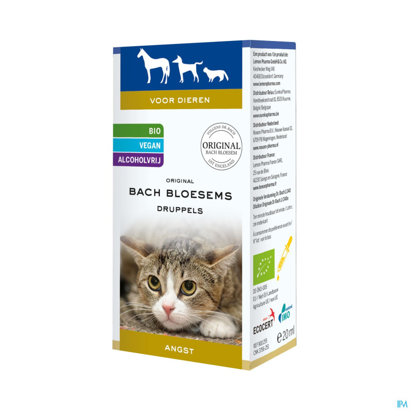 Fleurs de bach animaux peur gouttes    20ml