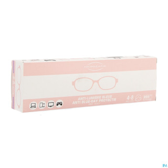 Optique lunettes a/lumiere bleu 4-8a rose horizane