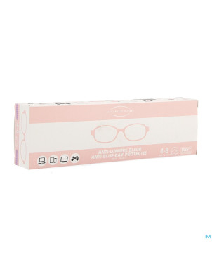 Optique lunettes a/lumiere bleu 4-8a rose horizane