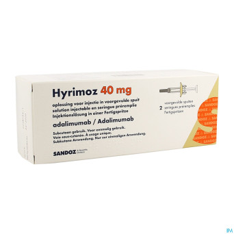 Hyrimoz 40mg sol inj 50mg/ml ser preremp. 2x0,8ml