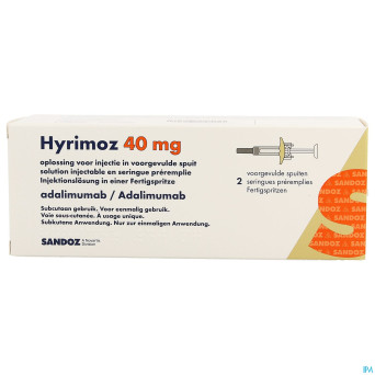 Hyrimoz 40mg sol inj 50mg/ml ser preremp. 2x0,8ml