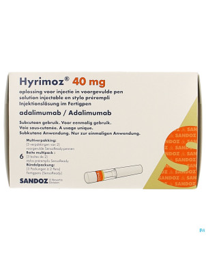 Hyrimoz 40mg sol inj 50mg/ml sensoready stylo  6