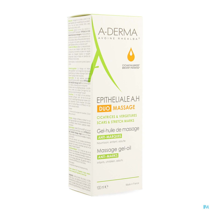 Aderma epitheliale ah duo gel huile massage  100ml