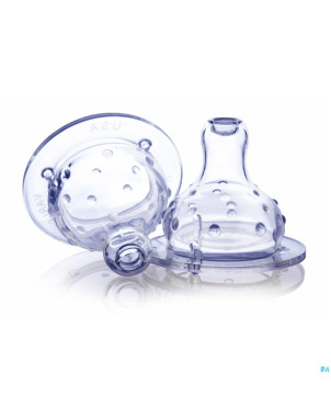 Nuby tetine anti-colique col large  +4m