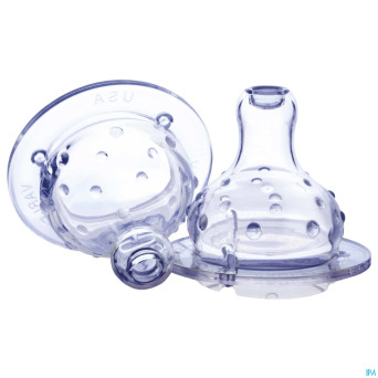 Nuby tetine anti-colique col large  +4m