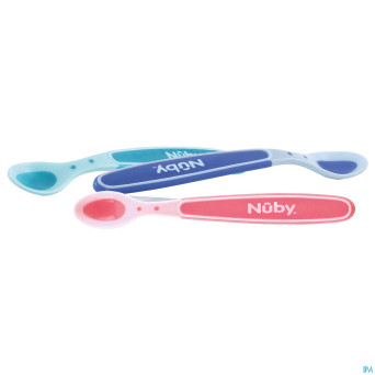 Nuby cuilleres thermosensibles 3 mix +3m