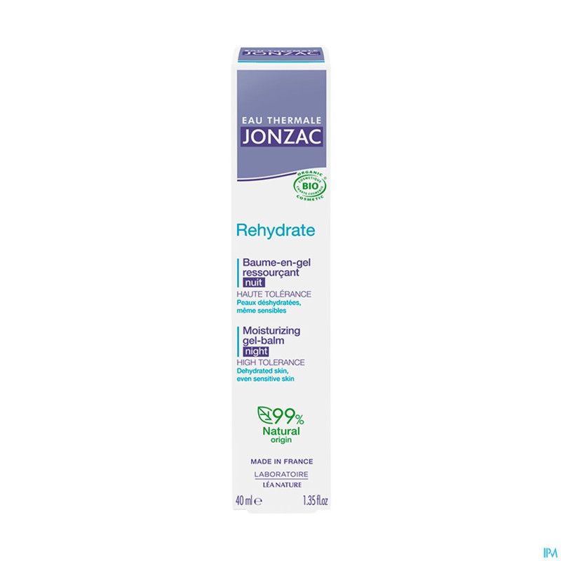 Jonzac rehydrate+ baume gel nuit h2o 40ml