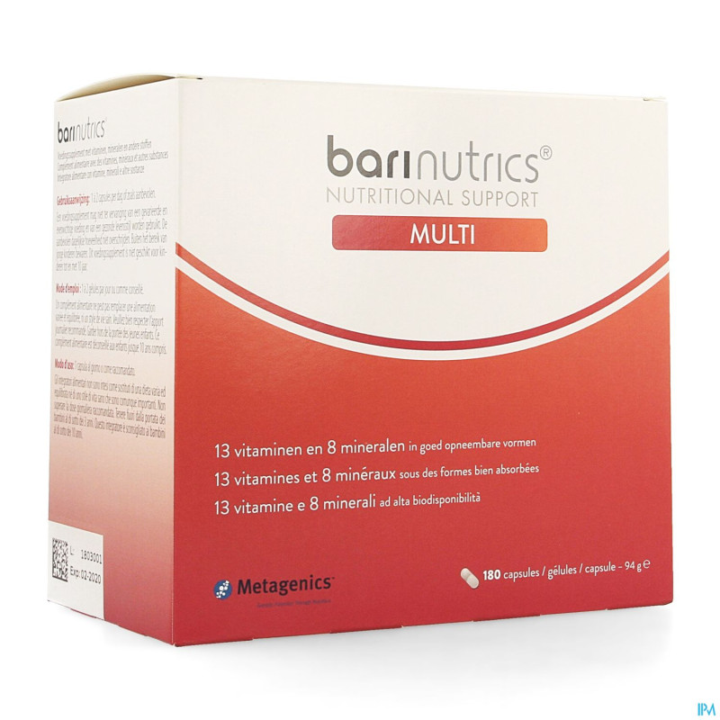 Barinutrics multi    caps  180