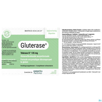 Gluterase biotics    comp 60