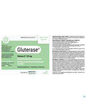 Gluterase biotics    comp 60