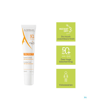 Aderma protect fluide invisible 40ml