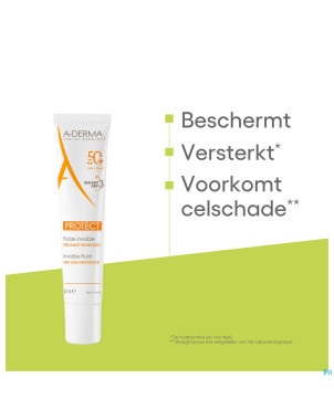 Aderma protect fluide invisible 40ml