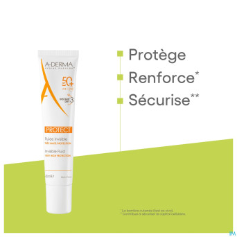 Aderma protect fluide invisible 40ml