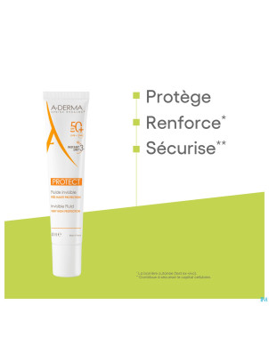 Aderma protect fluide invisible 40ml
