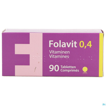 Folavit 0,4mg    comp 90x0,4mg nf   cnk 4421-087