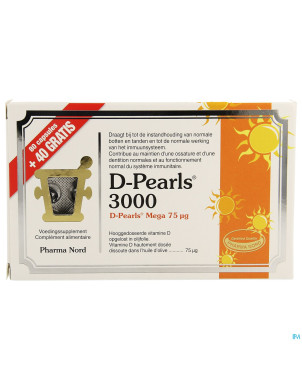 D-pearls 3000 caps 80 + caps 40    promo pack