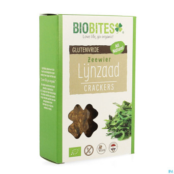 Biobites cracker graine lin algues bio 65g revogan