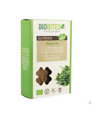 Biobites cracker graine lin algues bio 65g revogan
