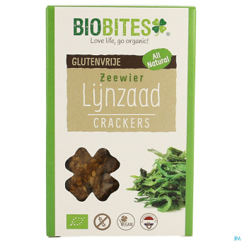 Biobites cracker graine lin algues bio 65g revogan