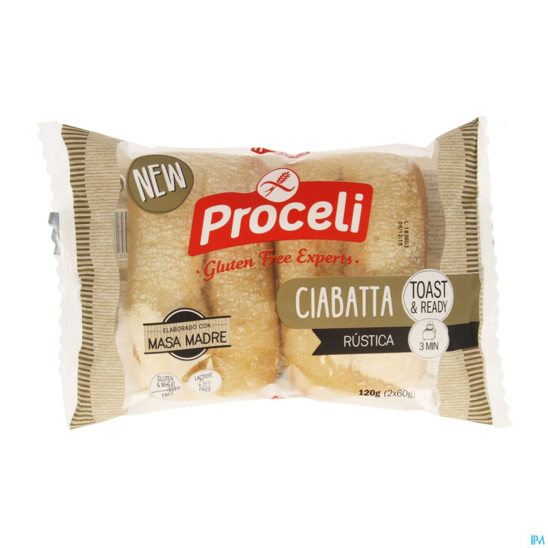 Proceli ciabatta rustica 2    120g revogan