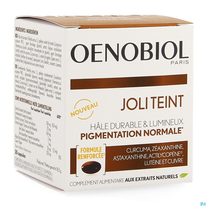 Oenobiol joli teint    caps 30 nf    cfr 4216420