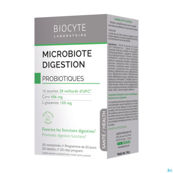 Biocyte microbiote digestion    comp 20