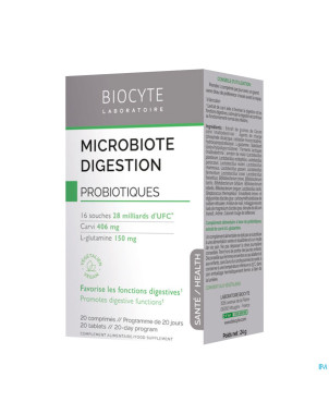 Biocyte microbiote digestion    comp 20