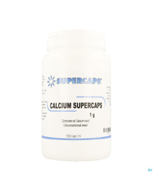 Calcium carb. supercaps caps 1200x1000mg ivoire