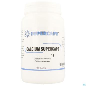 Calcium carb. supercaps caps 1200x1000mg ivoire