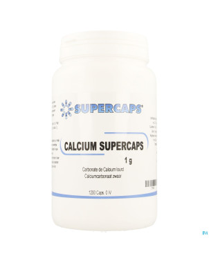 Calcium carb. supercaps caps 1200x1000mg ivoire