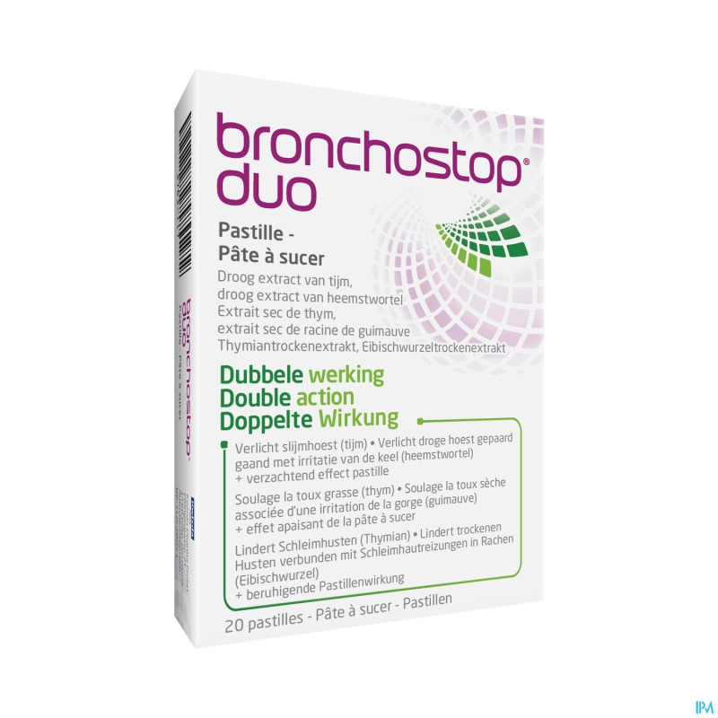 Bronchostop duo pastilles 20