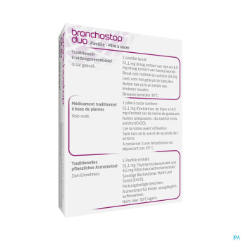 Bronchostop duo pastilles 20