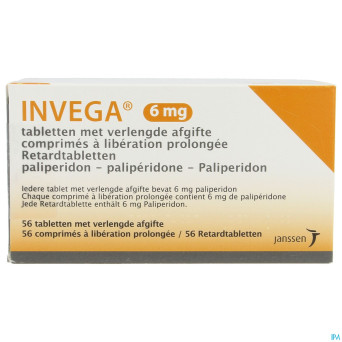 Invega 6mg abacus comp lib. prol. 56 opa/alu/pvc/a