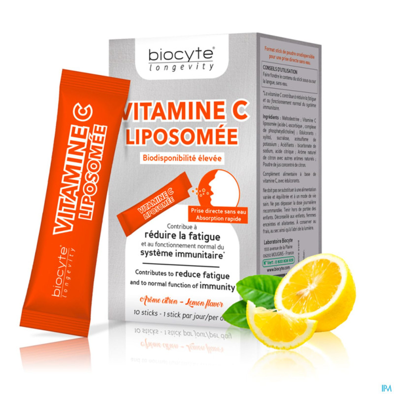 Biocyte vitamine c liposomee    stick 10x250mg