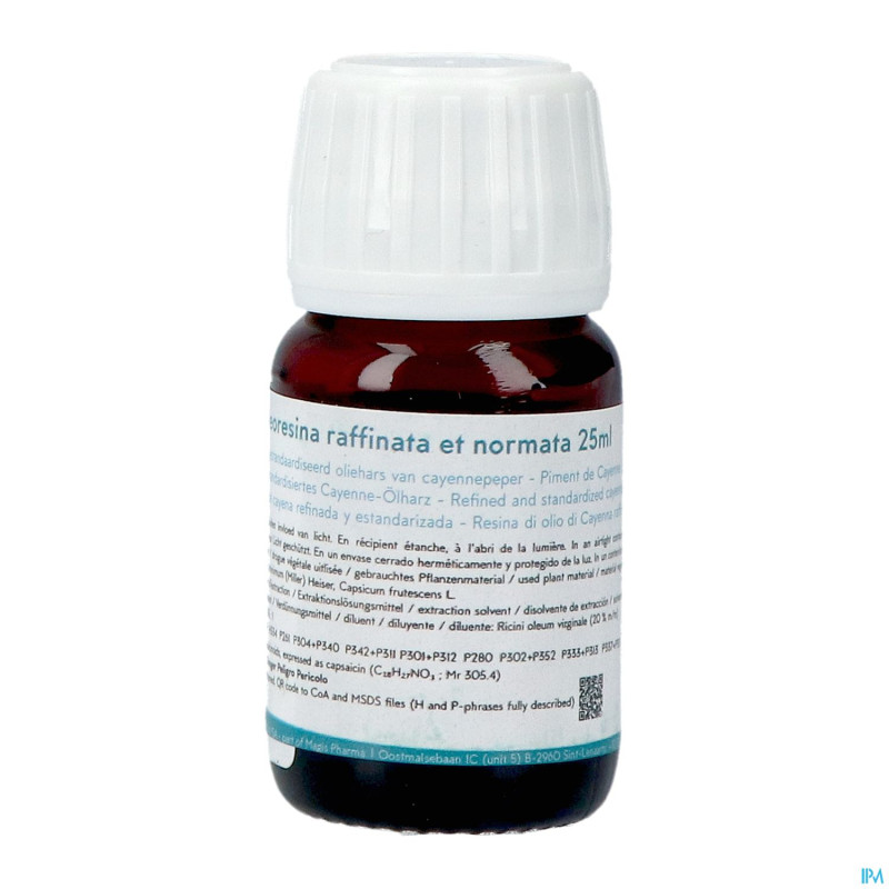 Capsicum huil resine    25ml magis