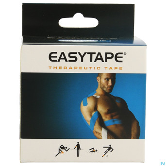 Easytape kinesiology tape bleu