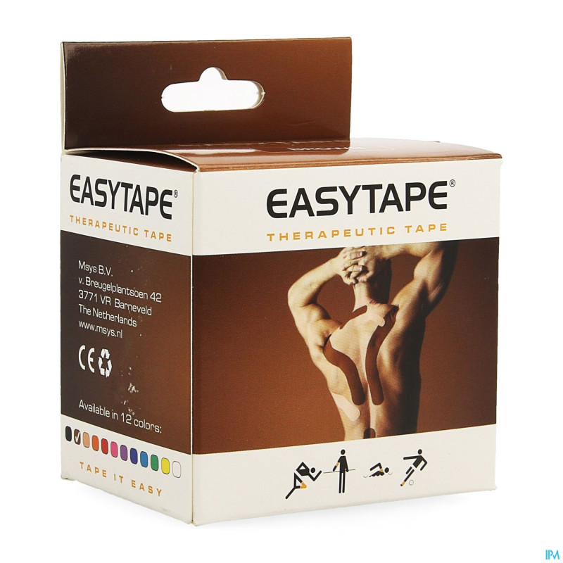 Easytape kinesiology tape brun