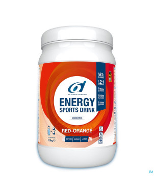 6d sixd energy sports drink red orange pdr  1,3kg