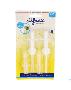 Difrax lot pailles recharge    2pcs